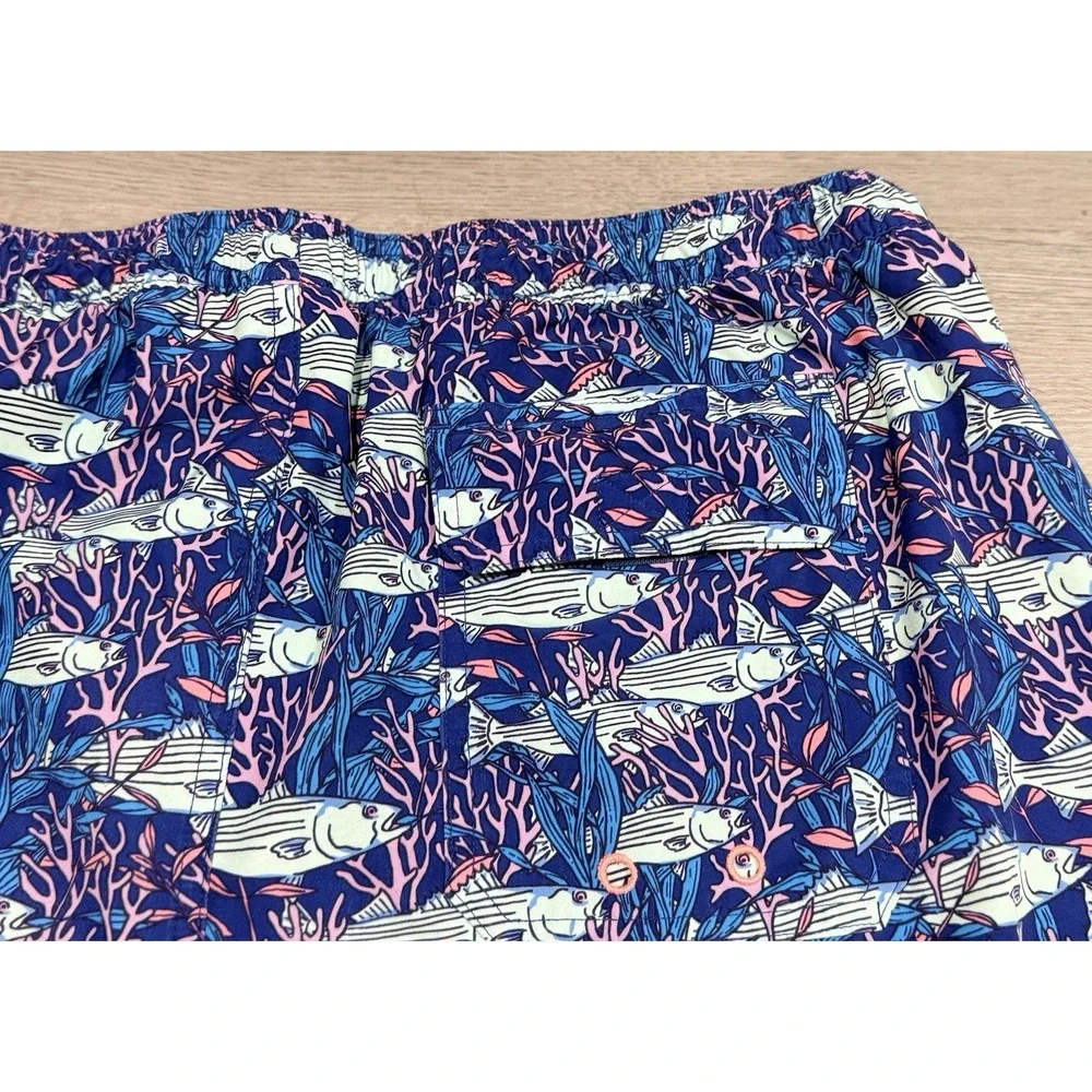 Vineyard Vines Chappy Swim Trunks Men's Size 42 Fish Coral 7